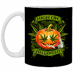 Hellaweed Cannabis Pumpkin Ceramic Coffee Mug - Travel Mug - Color Changing Mug, Black, XP8434 11 oz. White Mug Hellaweed Cannabis Pumpkin Ceramic Coffee Mug - Travel Mug - Color Changing Mug, Black, XP8434 11 oz. White Mug