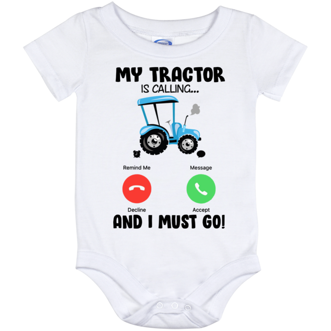 My Tractor Is Calling And I Must Go Baby Onesie - Tractors Lover Toddler Infant Bodysuit, White, Baby Onesie - 12 Month My Tractor Is Calling And I Must Go Baby Onesie - Tractors Lover Toddler Infant Bodysuit, White, Baby Onesie - 12 Month