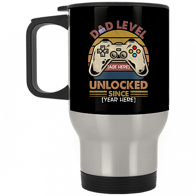 14 oz. Silver Travel Mug