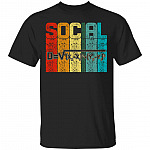 Social DIstance Math T-Shirt - Funny Math Shirt, Black, Unisex T-Shirt