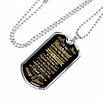 To My Husband Meeting You Was Fate Becoming Your Friend Was A Choice I Love You Always Dog Tag Necklace - Dog Tag (Silver)