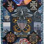 I Served I Sacrificed I Regret Noting I Am A Proud Navy Veteran Fleece - Premium Mink Sherpa - Woven Blanket, White, Cozy Plush Fleece Blanket - 50x60 I Served I Sacrificed I Regret Noting I Am A Proud Navy Veteran Fleece - Premium Mink Sherpa - Woven Blanket, White, Cozy Plush Fleece Blanket - 50x60