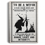 To Be a Witch Is to Be a Healer Teacher Seeker Giver and Protector Framed Canvas - Unframed Poster, White, 0.75'' Framed Canvas To Be a Witch Is to Be a Healer Teacher Seeker Giver and Protector Framed Canvas - Unframed Poster, White, 0.75'' Framed Canvas