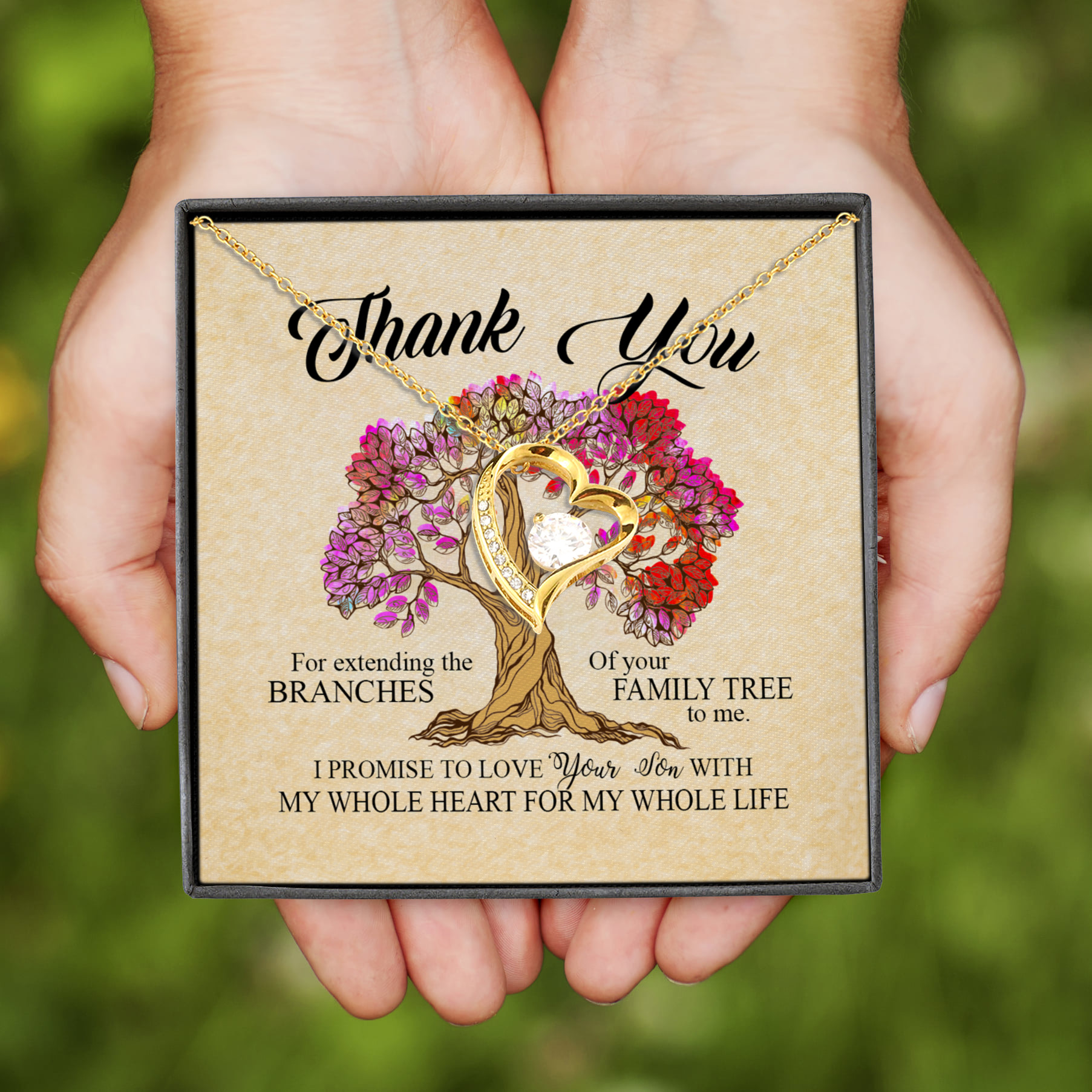 3H. Thank you(5) Forever Love Necklace (Gold)