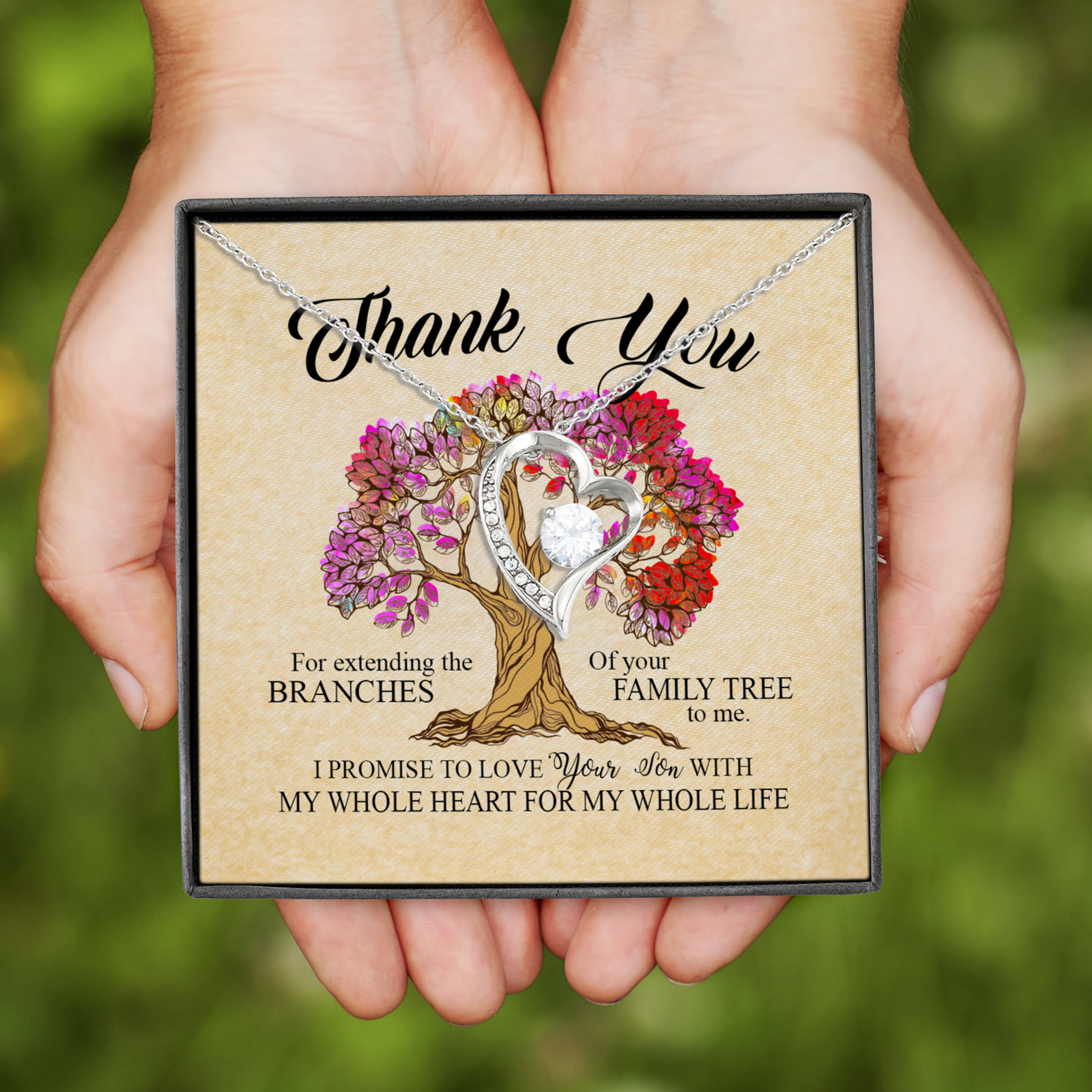 3H. Thank you(5) Forever Love Necklace (Silver)