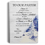 Personalized To Our Pastor Gallery Wrapped Framed Canvas Prints – Unframed Poster - Home Decor Wall Art, White, 0.75'' Framed Canvas Personalized To Our Pastor Gallery Wrapped Framed Canvas Prints – Unframed Poster - Home Decor Wall Art, White, 0.75'' Framed Canvas