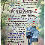 From Wife To Husband I'm Proud To Be Your Wife Proud To Be Your Friend Romantic Anniversary Fleece Blanket, White, Cozy Plush Fleece Blanket - 50x60 From Wife To Husband I'm Proud To Be Your Wife Proud To Be Your Friend Romantic Anniversary Fleece Blanket, White, Cozy Plush Fleece Blanket - 50x60