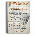 To My Husband The Day I Met You I Have Found The One Framed Canvas - Unframed Poster, White, 0.75'' Framed Canvas To My Husband The Day I Met You I Have Found The One Framed Canvas - Unframed Poster, White, 0.75'' Framed Canvas
