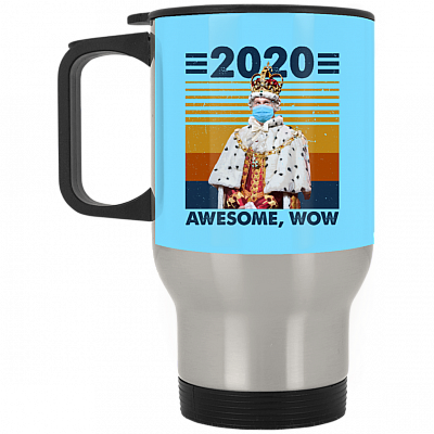 14 oz. Silver Travel Mug