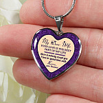 My Dear Wife Your Love Is The Best Part of My Life There Is Nobody Except You I Love To Spend Time With Heart Pendant Necklace - Heart Luxury Necklace (Silver)