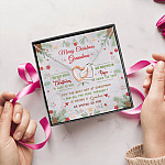 12Th. Merry Christmas Grandma Interlocking Hearts Necklace 5