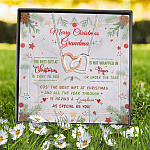 12Th. Merry Christmas Grandma Interlocking Hearts Necklace 7