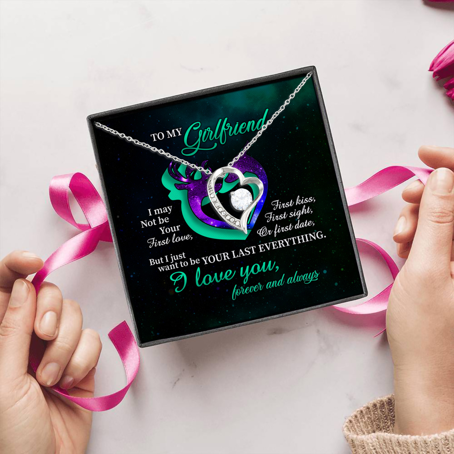 15Th. Your Last Everything Forever Love Necklace (Silver) 5