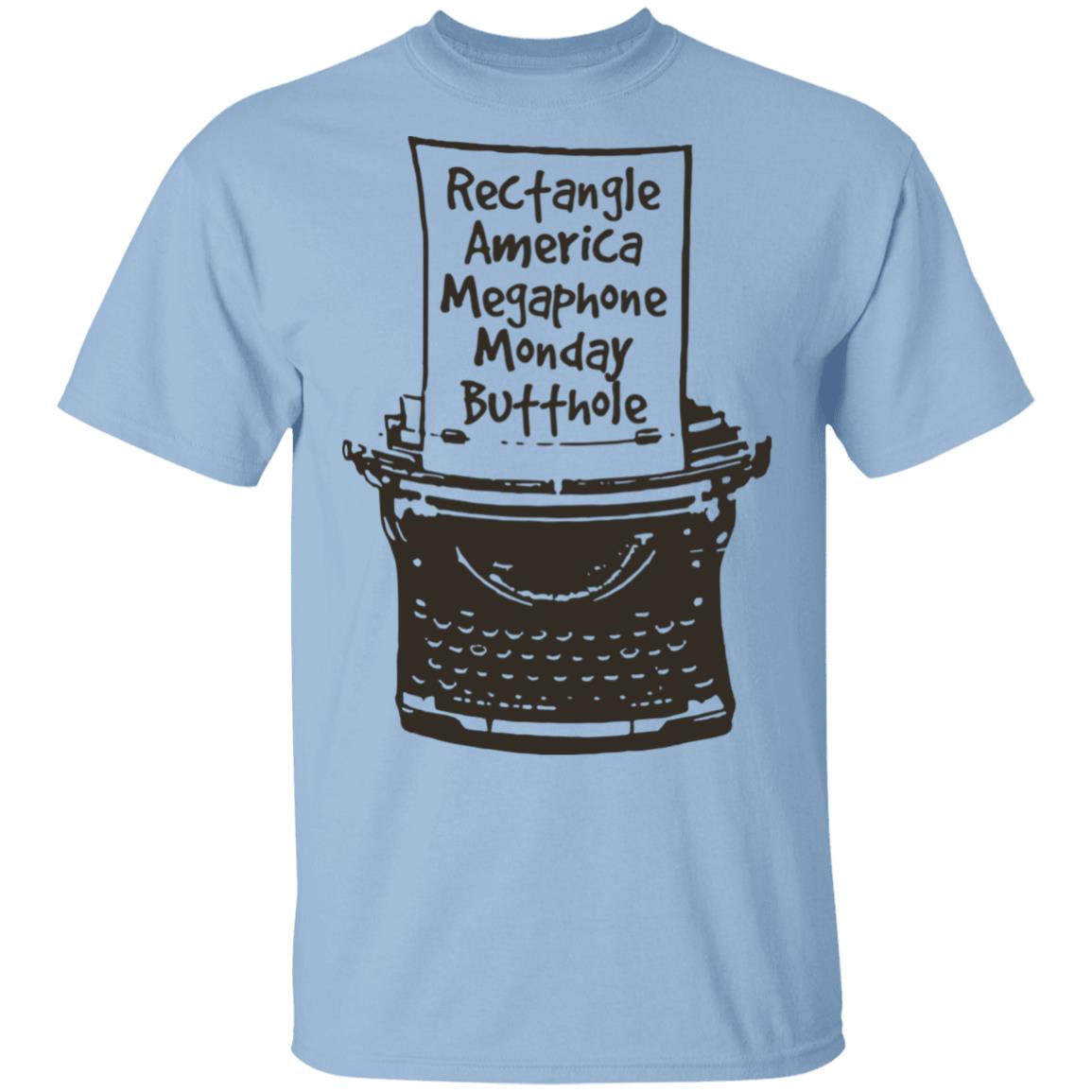 Rectangle America T-Shirt, Light Blue, Unisex T-Shirt