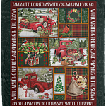 Take A Little Christmas With You Christmas Red Truck Fleece Blanket - Premium Sherpa Blanket - Woven Blanket, White, Cozy Plush Fleece Blanket - 50x60 Take A Little Christmas With You Christmas Red Truck Fleece Blanket - Premium Sherpa Blanket - Woven Blanket, White, Cozy Plush Fleece Blanket - 50x60