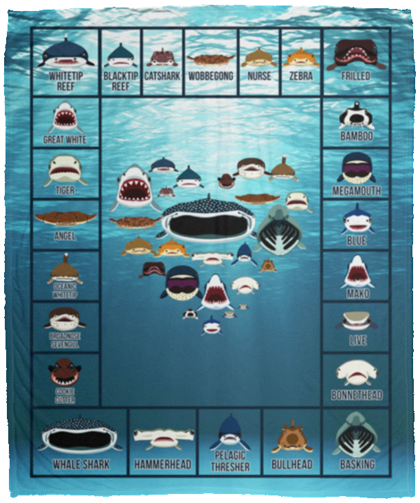 Love Sharks - Sharks Dictionary Collection Week Fleece Blanket - Premium Sherpa Blanket, White, Cozy Plush Fleece Blanket - 50x60 Love Sharks - Sharks Dictionary Collection Week Fleece Blanket - Premium Sherpa Blanket, White, Cozy Plush Fleece Blanket - 50x60