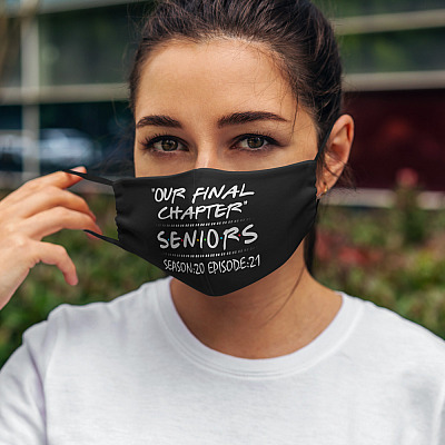 Alternative view of Our Final Chapter Seniors Season 20 Episode 21 Washable Reusable Custom Printed Cloth Face Mask Cover