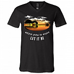 Whisper Words of Wisdom Let It Be Guitar Shadow Sunshine T-Shirt, Black, V-Neck T-Shirt Whisper Words of Wisdom Let It Be Guitar Shadow Sunshine T-Shirt, Black, V-Neck T-Shirt