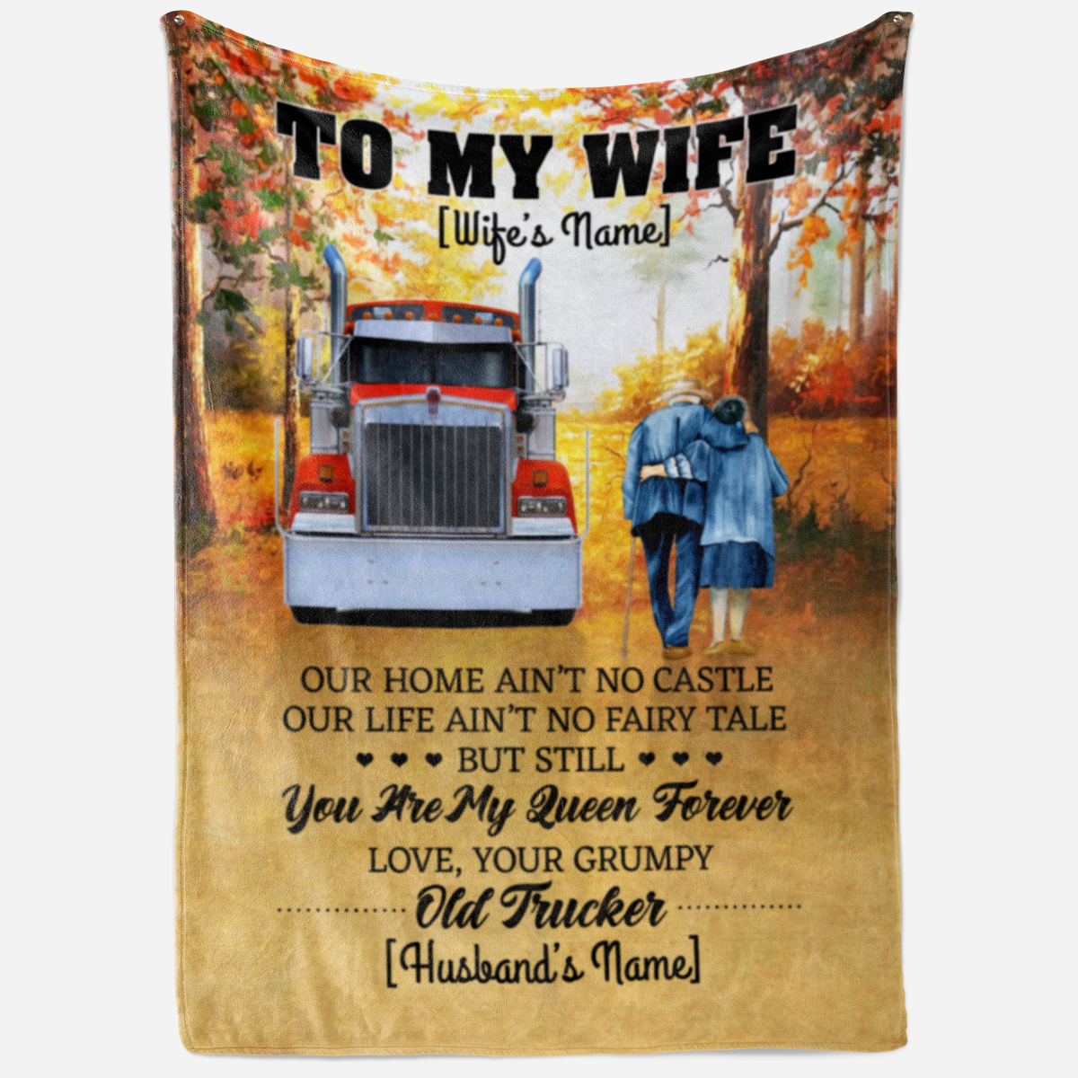 1VT. Trucker To My Wife Personalized - mk1