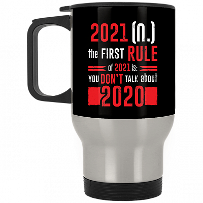 14 oz. Silver Travel Mug