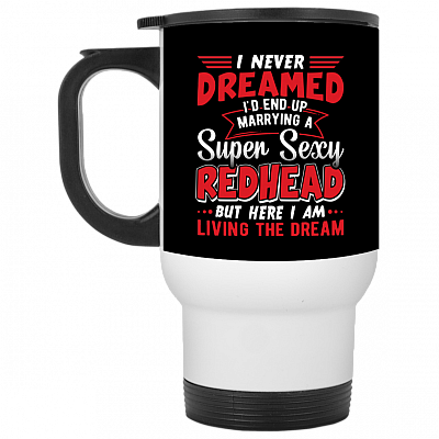 14 oz. White Travel Mug