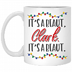 It's A Beaut Clark Ceramic Coffee Mug - Beer Stein -Water Bottle - Christmas Mug, White, 11 oz. White Mug