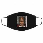 Bill Cosby New Mugshot - Bill Cosby Smiles Washable Reusable Custom Printed Cloth Face Mask Cover, Black, Cloth Face Cover – Medium/Large