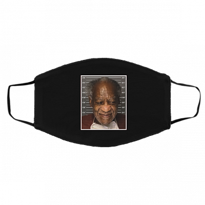 Bill Cosby New Mugshot - Bill Cosby Smiles Washable Reusable Custom Printed Cloth Face Mask Cover, Black, Cloth Face Cover – Medium/Large