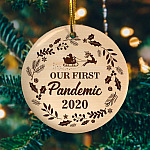 3vt. our first pandemic ornament mockup