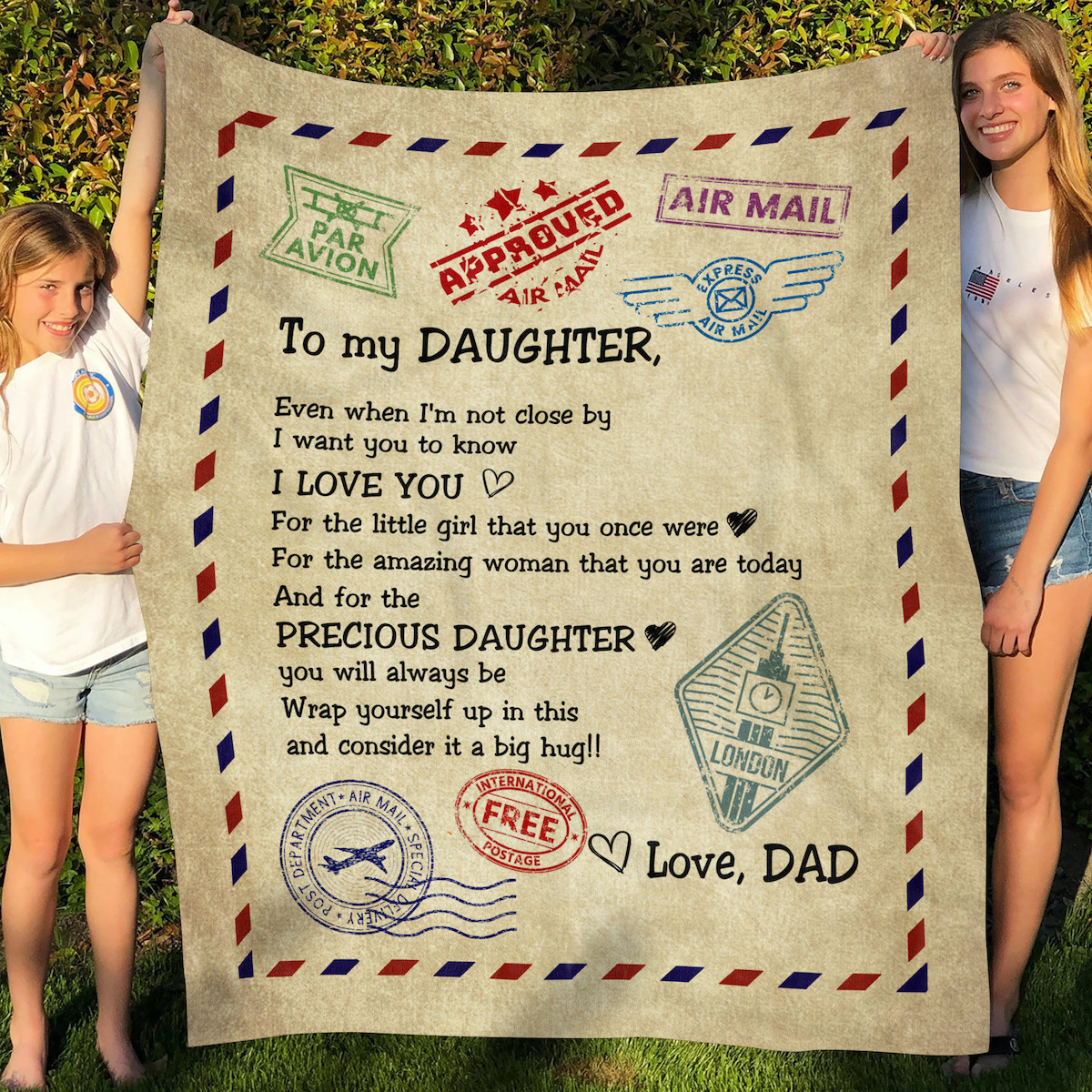 1LV. Not Close By DAD Blanket Mockup 5