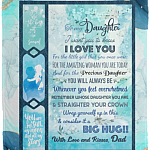 To My Daughter I Want You To Know I Love You For The Little Girl That You Once Were Love Dad Fleece - Sherpa Blanket, White, Cozy Plush Fleece Blanket - 50x60 To My Daughter I Want You To Know I Love You For The Little Girl That You Once Were Love Dad Fleece - Sherpa Blanket, White, Cozy Plush Fleece Blanket - 50x60