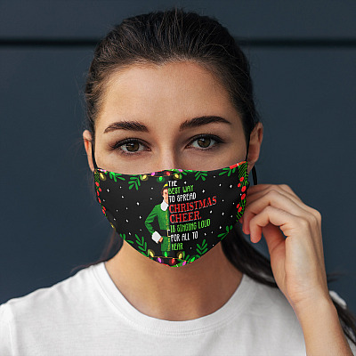 Alternative view of The Best Way To Spread Christmas Cheer Washable Reusable Custom – Printed Cloth Face Mask Cover