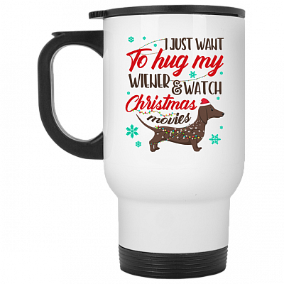 14 oz. White Travel Mug