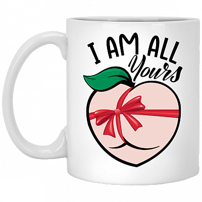 I'm All Your Coffee Mug - Beer Stein - Water Bottle - Color Changing Mug - Funny Couple Mug, White, 11 oz. White Mug