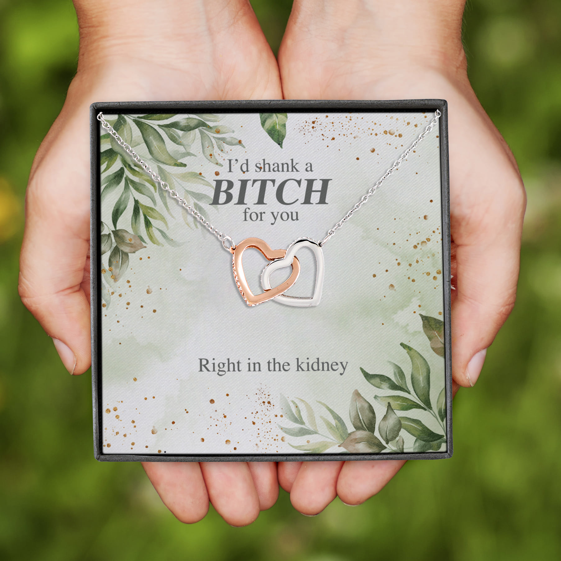 Shank A Bitch Gift Necklace I'd Shank A Btch for You Right In The