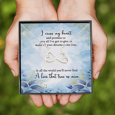 Alternative view of In All The World You'll Never Find A Love That True As Mine Infinity Heart Pendant Necklace