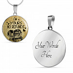 Valentine's Day Gifts For Her I Am Yours No Refunds Couple Circle Pendant Necklace - Circle Luxury Necklace (Silver)
