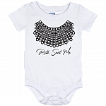 Ruth Sent Me Baby Onesie - Notorious RBG Collar Toddler Infant Bodysuit, White, Baby Onesie - 12 Month