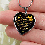 I Call You Nana Because You Are Way Too Cool To Be Called Grandmother Heart Pendant Necklace - Heart Luxury Necklace (Silver)