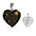 I Call You Nana Because You Are Way Too Cool To Be Called Grandmother Heart Pendant Necklace - Heart Luxury Necklace (Silver)