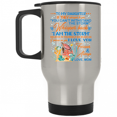 14 oz. Silver Travel Mug