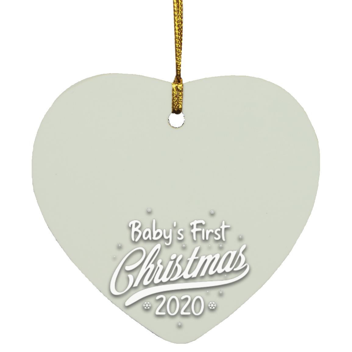 Personalized Your Baby’s Photo, White, SUBORNH Heart Ornament