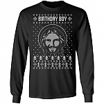 Birthday Boy Jesus Funny Ugly Christmas Sweater Design Christian Xmas Sweatshirt - Happy Birthday Jesus Hoodie, Black, Long Sleeve Birthday Boy Jesus Funny Ugly Christmas Sweater Design Christian Xmas Sweatshirt - Happy Birthday Jesus Hoodie, Black, Long Sleeve