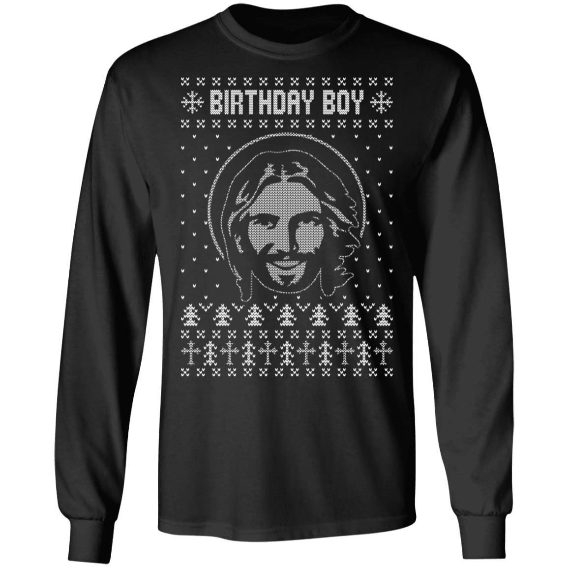 Birthday Boy Jesus Funny Ugly Christmas Sweater Design Christian Xmas Sweatshirt - Happy Birthday Jesus Hoodie, Black, Long Sleeve Birthday Boy Jesus Funny Ugly Christmas Sweater Design Christian Xmas Sweatshirt - Happy Birthday Jesus Hoodie, Black, Long Sleeve
