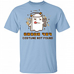 Error 404 Costume Not Found Halloween T-Shirt - Funny Halloween Ghost Shirt Gifts, Light Blue, Unisex T-Shirt