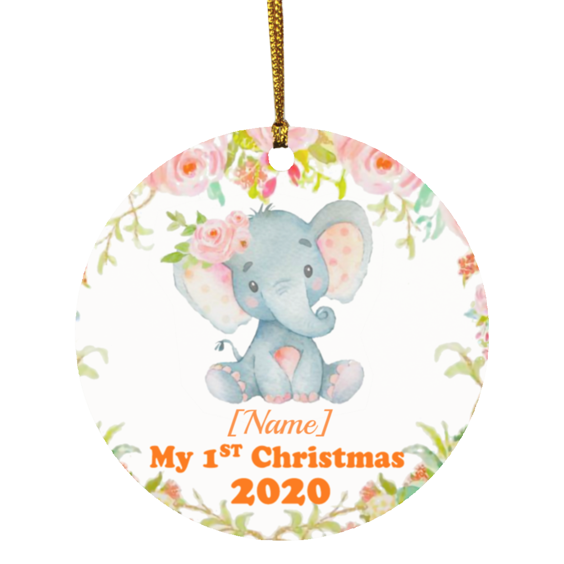 Personalize My First Christmas 2020 Decorative Christmas Ornament - Holiday Flat Circle Ornament - Baby Ornament, White, Circle Ornament Personalize My First Christmas 2020 Decorative Christmas Ornament - Holiday Flat Circle Ornament - Baby Ornament, White, Circle Ornament