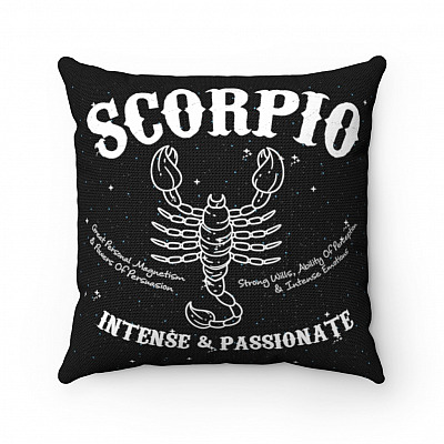 Funny Scorpio Zodiac Intense Passionate Throw Pillow - Decorative Pillow - Indoor Outdoor Cushion