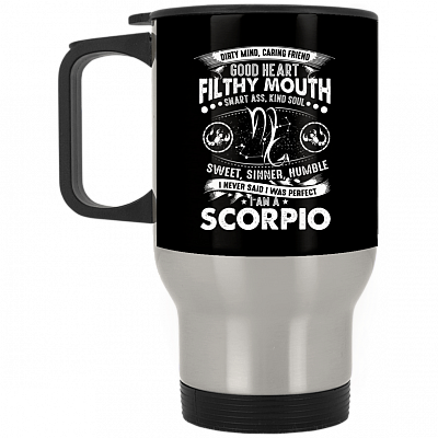 14 oz. Silver Travel Mug