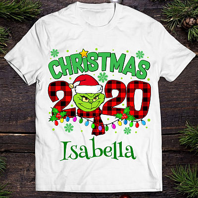 Alternative view of Personalized Christmas 2020 T-Shirt - Xmas 2020 Shirt