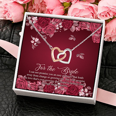 Wedding Vow For The Bride I Promise To Love You Romantic Love Quotes Love Quotes Interlocking Hearts Necklace